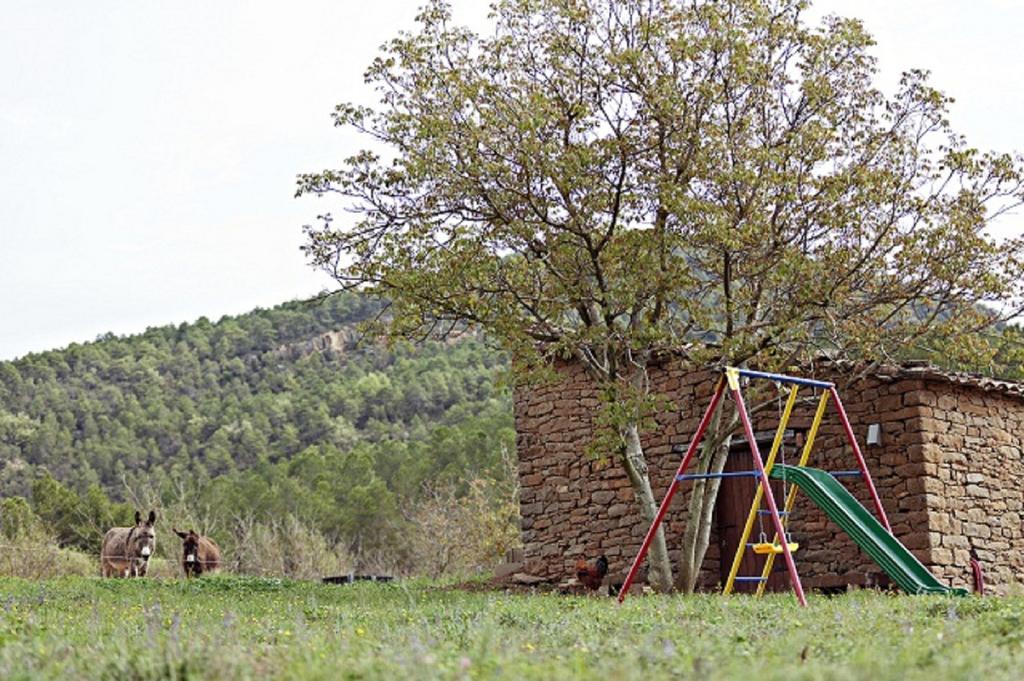 Masia Ca L'Anima Hotel La Baronia de Rialb Kamer foto